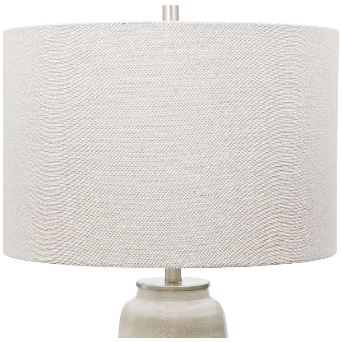 Uttermost Comanche White Crackle Table Lamp