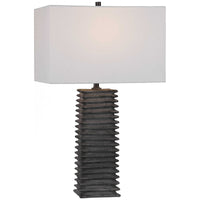 Uttermost Sanderson Metallic Charcoal Table Lamp