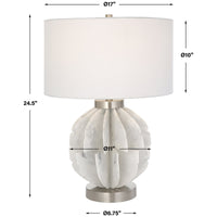 Uttermost Repetition White Marble Table Lamp