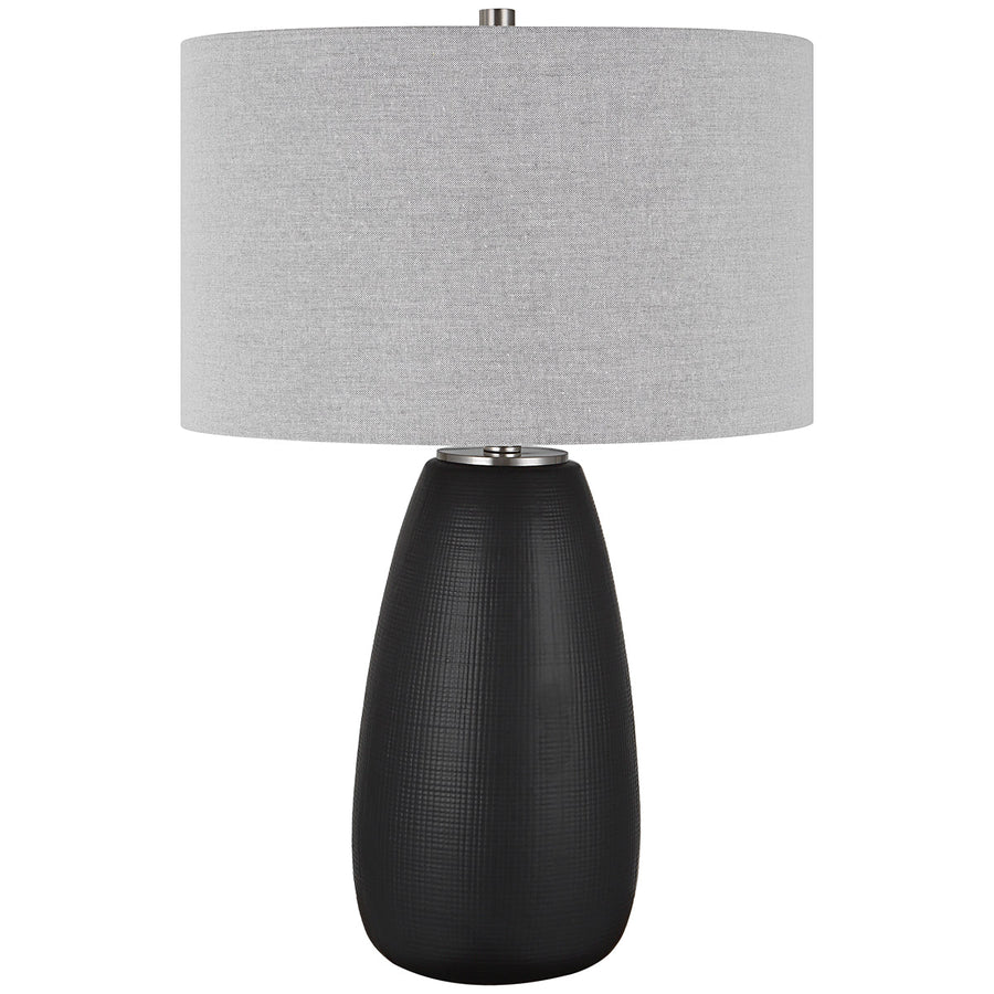 Uttermost Twilight Satin Black Table Lamp
