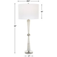 Uttermost Hourglass White Table Lamp