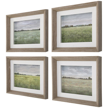 Uttermost Quiet Meadows Framed Prints, 4-Piece Set