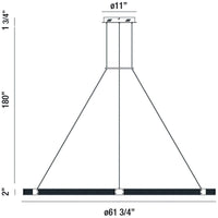 Eurofase Admiral Large LED Chandelier