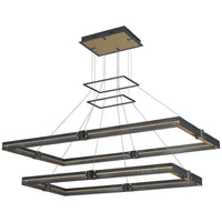 Eurofase Admiral 2-Tier Rectangular LED Chandelier