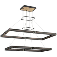 Eurofase Admiral 2-Tier Rectangular LED Chandelier