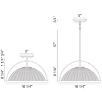 Eurofase Celeste 1-Light Semi-Flush