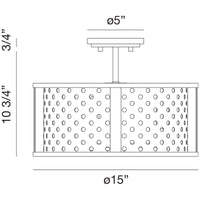 Eurofase Grado 3-Light Semi-Flush