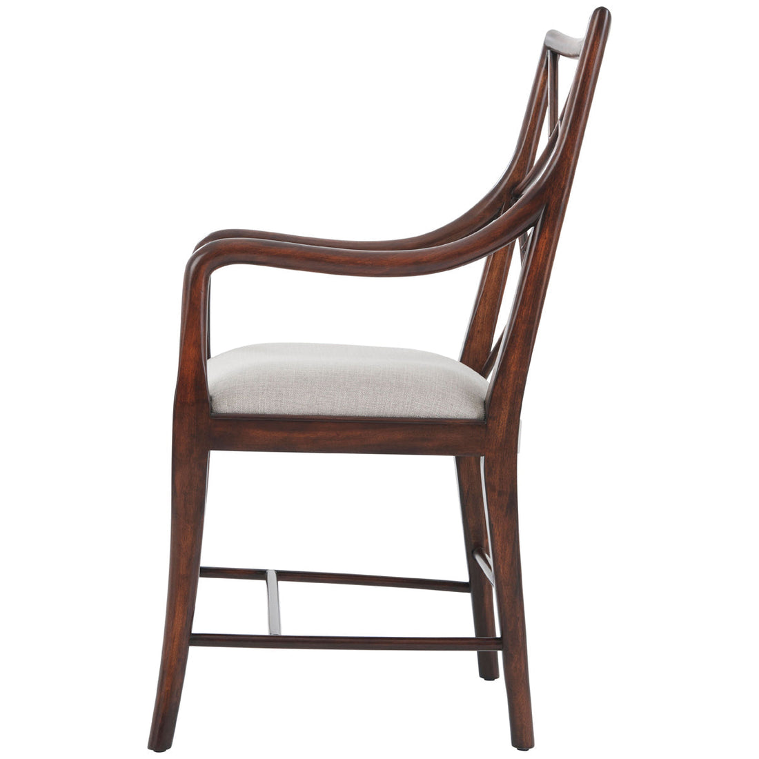 Theodore Alexander A Delicate Trellis Armchair, Set of 2