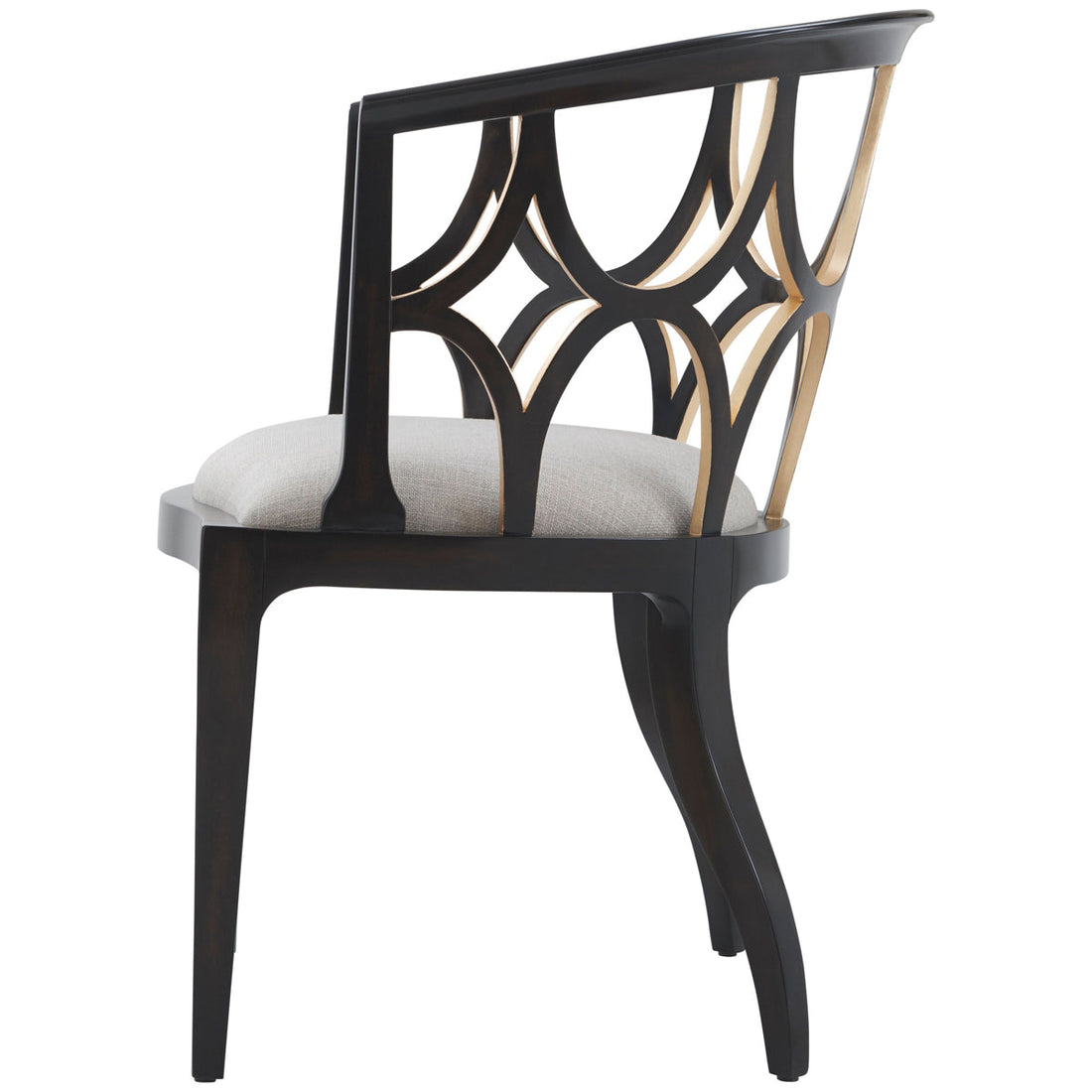 Theodore Alexander Ebonised Connaught Accent Chair