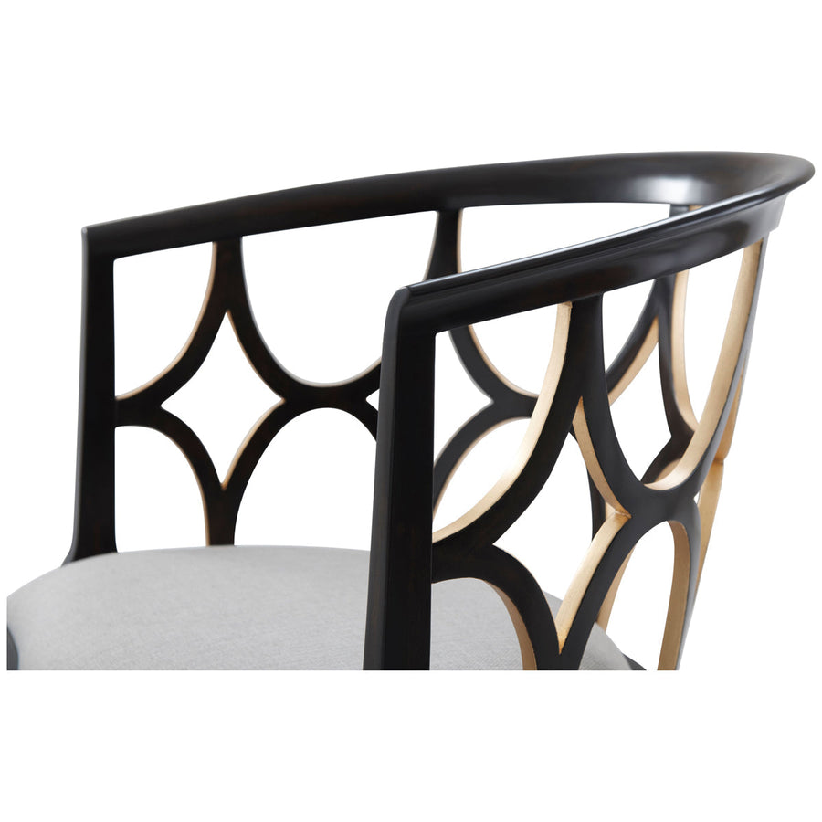 Theodore Alexander Ebonised Connaught Accent Chair