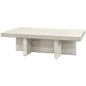 Palecek Delano White Outdoor Coffee Table