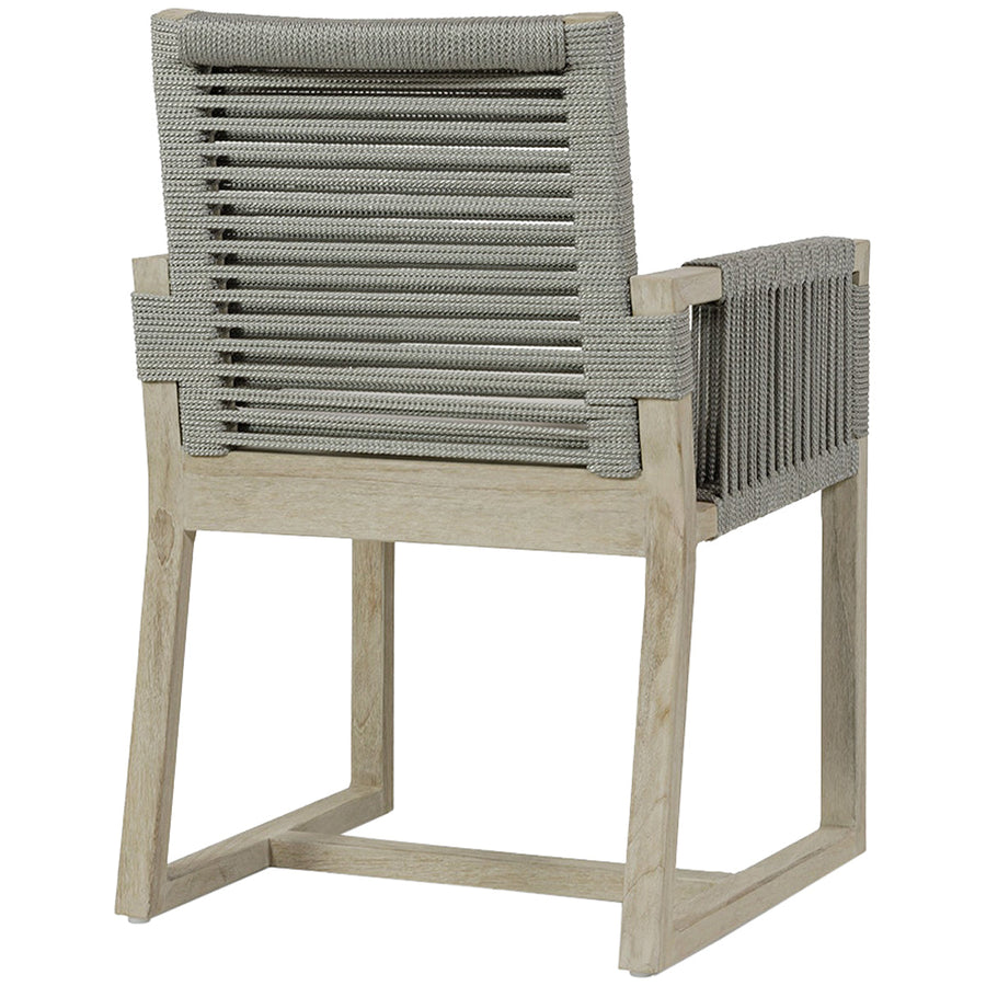 Palecek San Martin Grey Outdoor Arm Chair