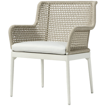 Palecek Somerset Ivory Outdoor Arm Chair