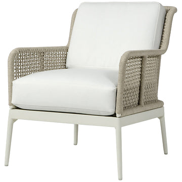 Palecek Somerset Outdoor Lounge Chair Ivory