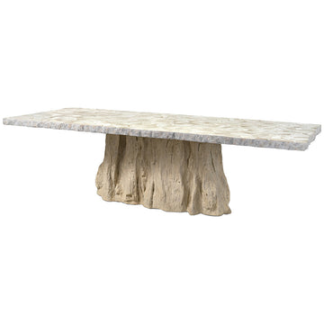 Palecek Camilla Rectangular Fossilized Clam Dining Table