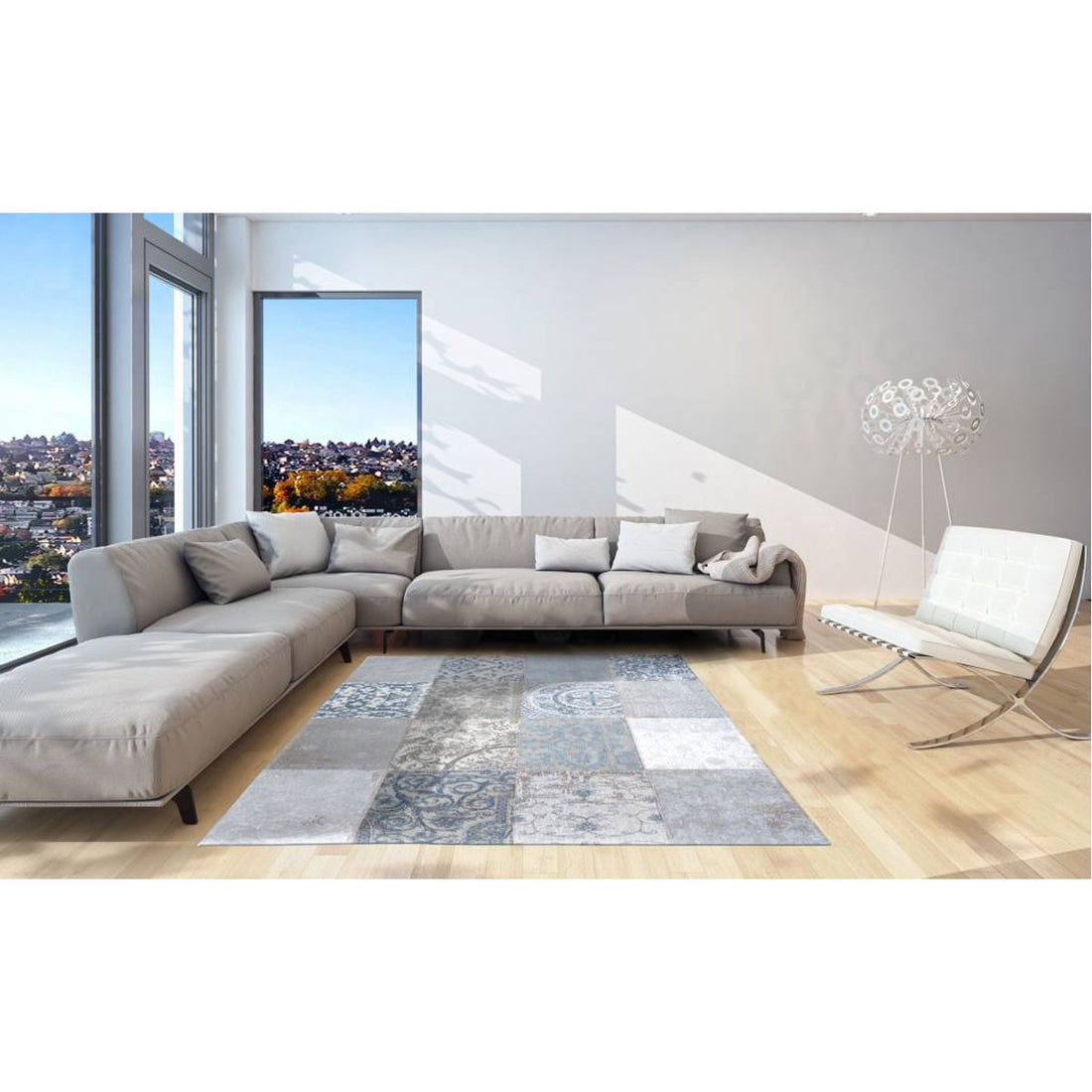 Louis de Poortere Vintage Multi 8981 Bruges Blue Rug