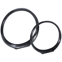 Uttermost Orbits Black Ring Sculptures, 2-Piece Set