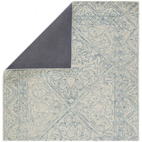 Jaipur Almira Carmen Trellis Border Blue Light Gray ALR01 Rug