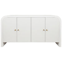 Worlds Away Waterfall Edge Buffet with Fluted Door Front