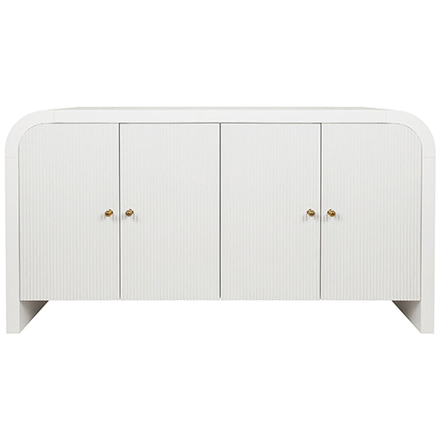 Worlds Away Waterfall Edge Buffet with Fluted Door Front