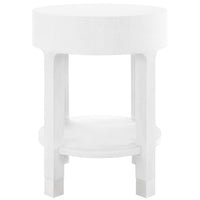 Villa & House Dakota 1-Drawer Round Side Table