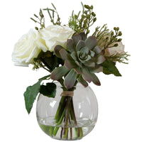 Uttermost Belmonte Floral Bouquet and Vase
