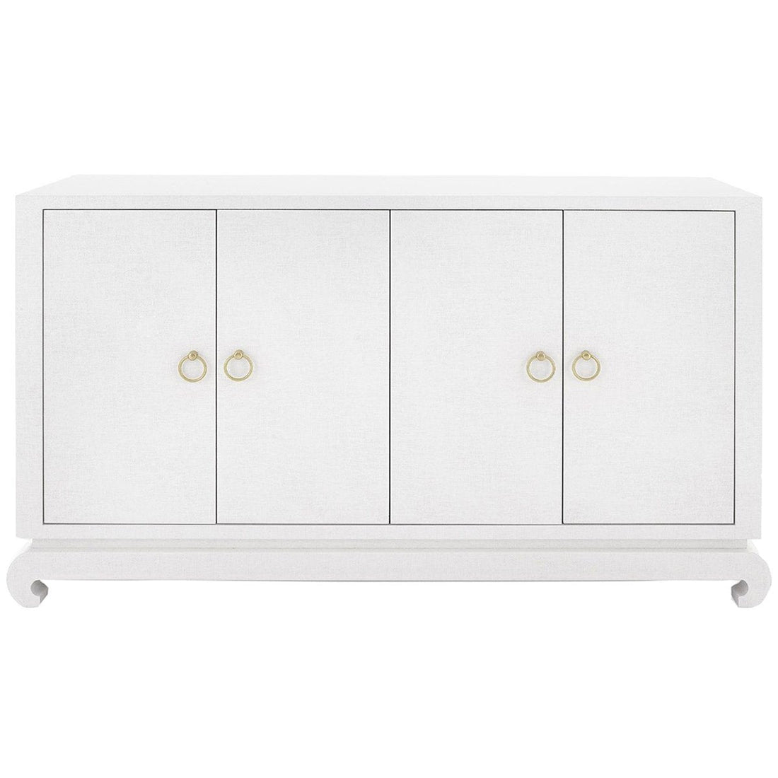 Villa & House Meredith 4-Door Cabinet - White