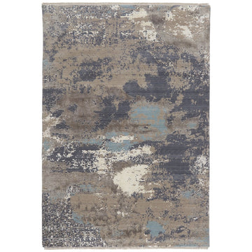 Jaipur Delmara Adriatic Abstract Gray Light Blue DLM01 Rug