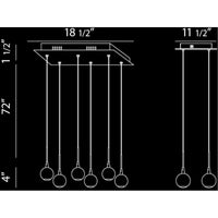 Eurofase DESIGNWL2017 Patruno 6-Light Led Chandelier