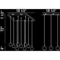 Eurofase DESIGNWL2017 Patruno 9-Light Square Led Chandelier