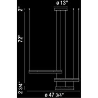 Eurofase DESIGNWL2017 Minuta Three-Tier Led Chandelier