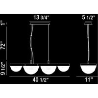 Eurofase DESIGNWL2017 Mondo 10-Light Linear Chandelier