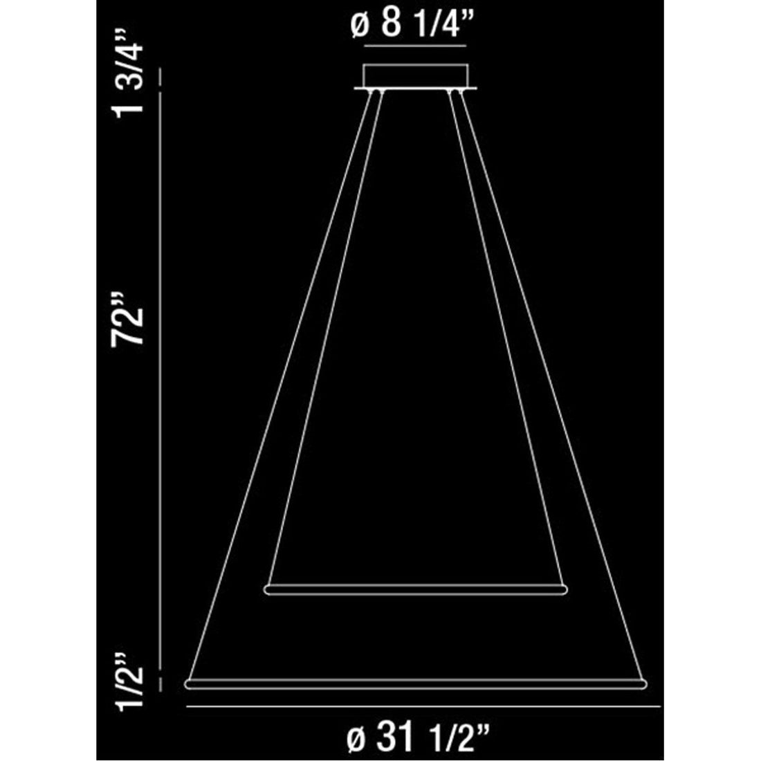Eurofase DESIGNWL2017 Valley Large Two-Tier Led Pendant
