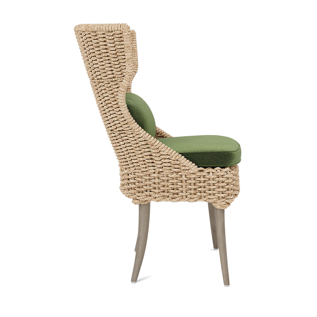 Made Goods Arla Faux Rope Outdoor Dining Chair in Havel Velvet