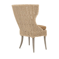 Made Goods Arla Faux Rope Outdoor Dining Chair in Havel Velvet