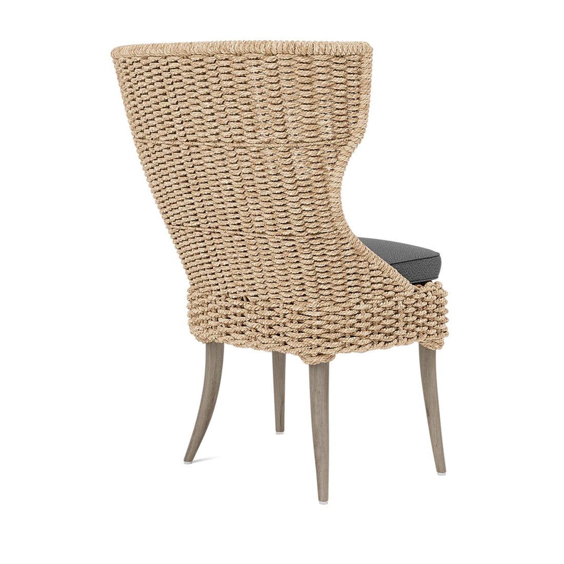 Made Goods Arla Faux Rope Outdoor Dining Chair in Weser Fabric