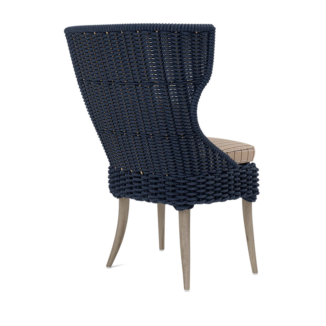 Made Goods Arla Faux Rope Outdoor Dining Chair in Clyde Fabric