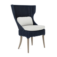 Made Goods Arla Faux Rope Outdoor Dining Chair in Garonne Leather