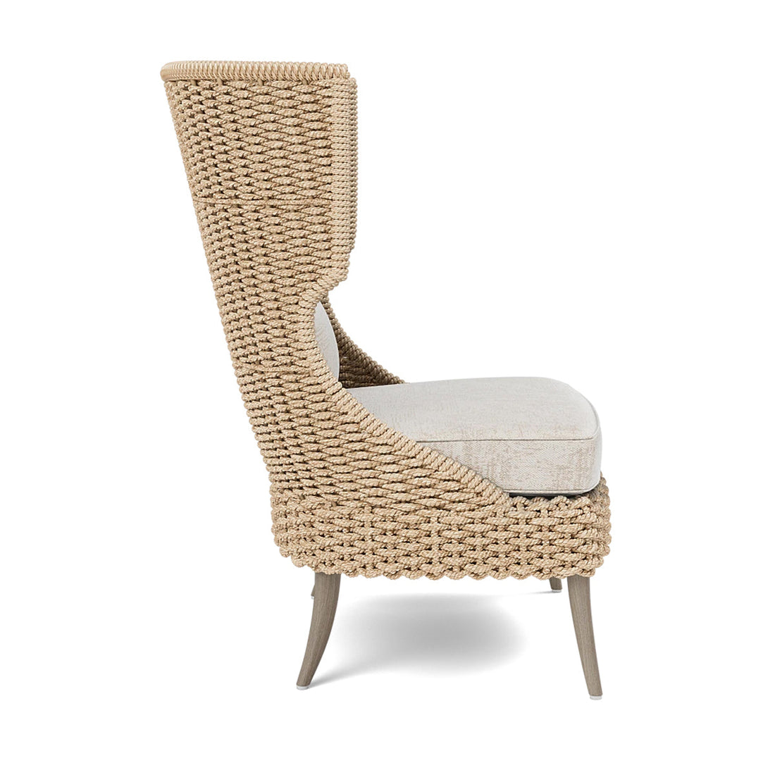 Made Goods Arla Wingback Outdoor Lounge Chair in Volta Fabric