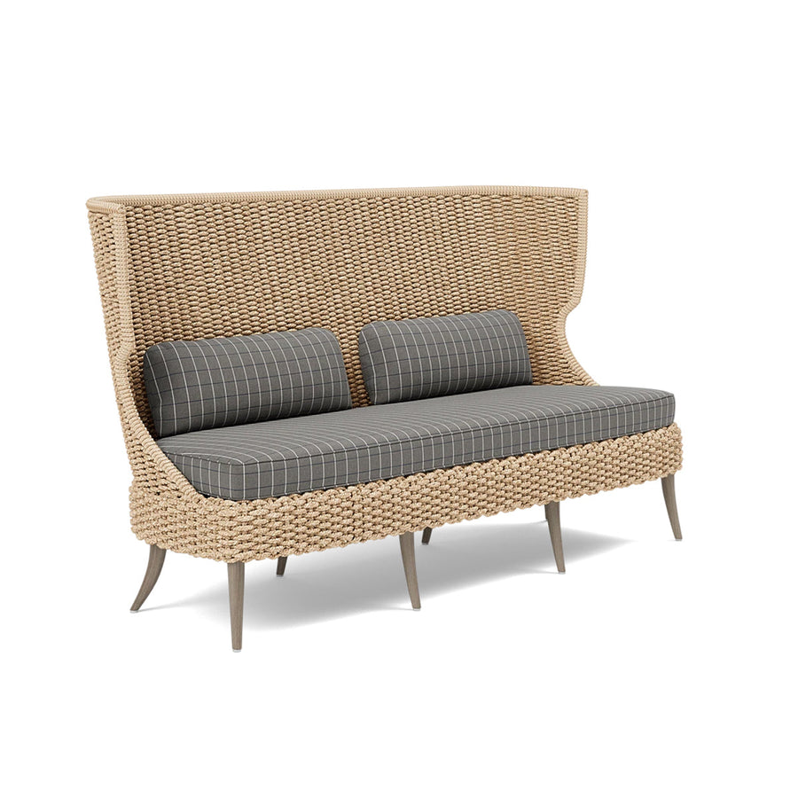 Made Goods Arla Faux Rope Outdoor Sofa in Clyde Fabric