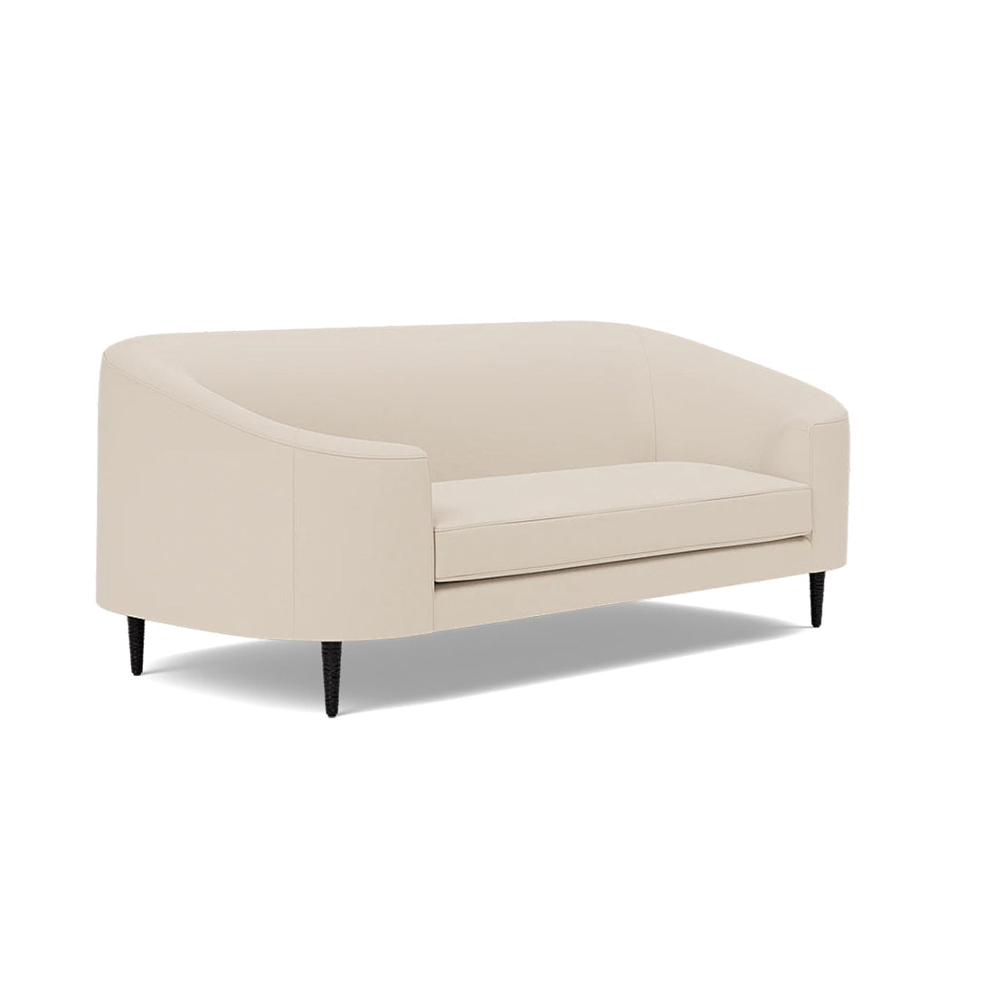 Made Goods Basset Contemporary Cabriole-Style Sofa in Alsek Fabric