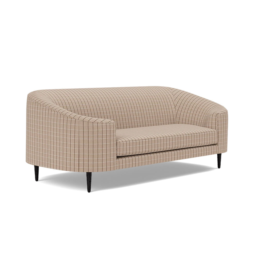 Made Goods Basset Contemporary Cabriole-Style Sofa in Clyde Fabric