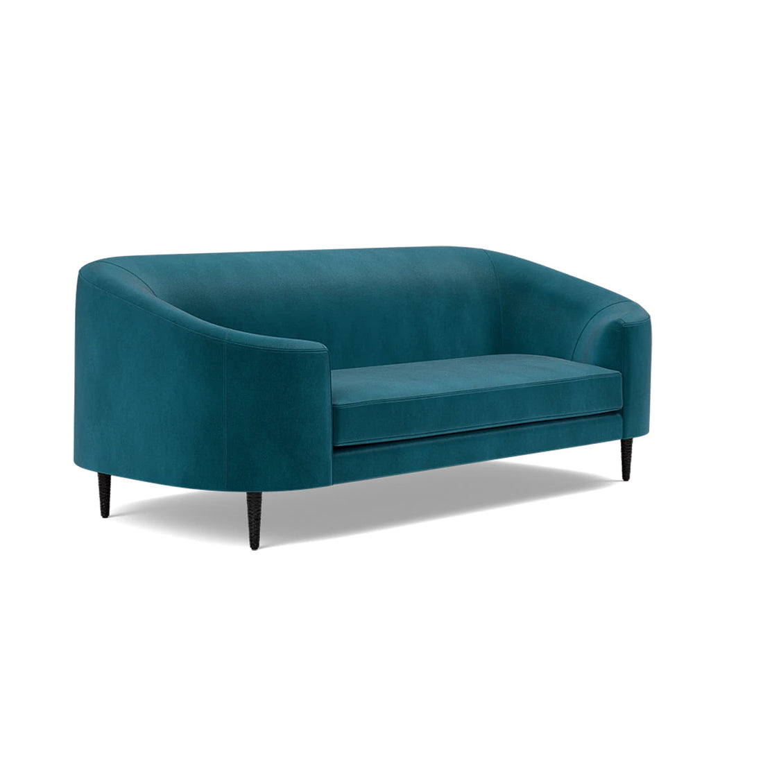 Made Goods Basset Contemporary Cabriole-Style Sofa, Liard Velvet