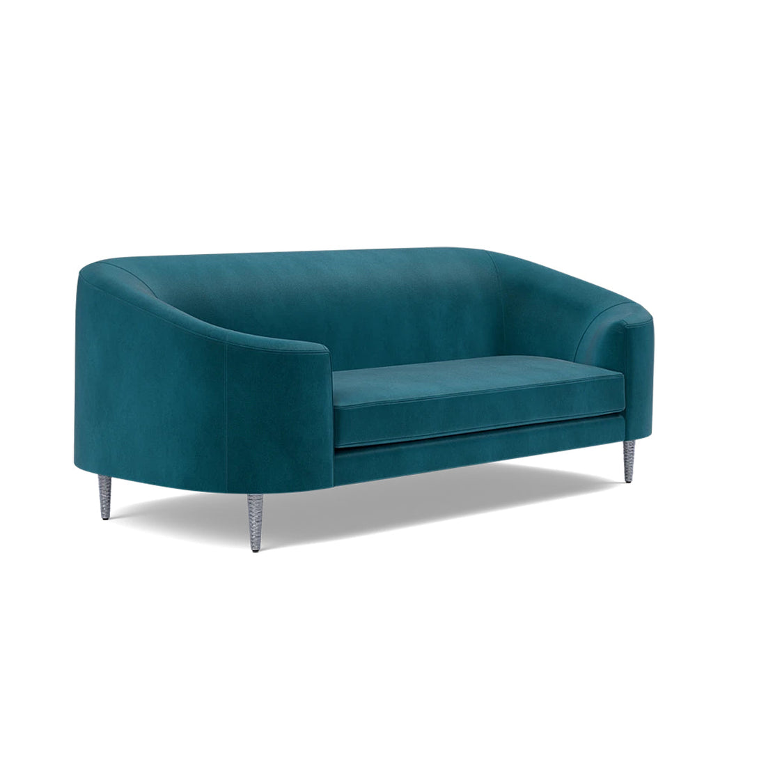 Made Goods Basset Contemporary Cabriole-Style Sofa, Liard Velvet