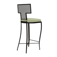 Made Goods Hadley Metal Outdoor Bar Stool in Clyde Fabric