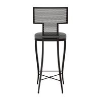 Made Goods Hadley Metal Outdoor Bar Stool in Weser Fabric