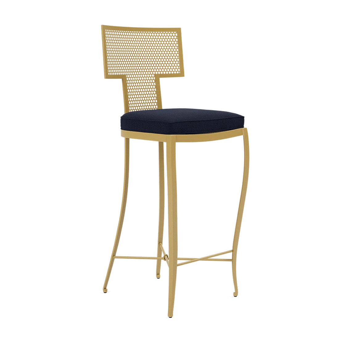 Made Goods Hadley Outdoor Bar Stool in Lambro Boucle