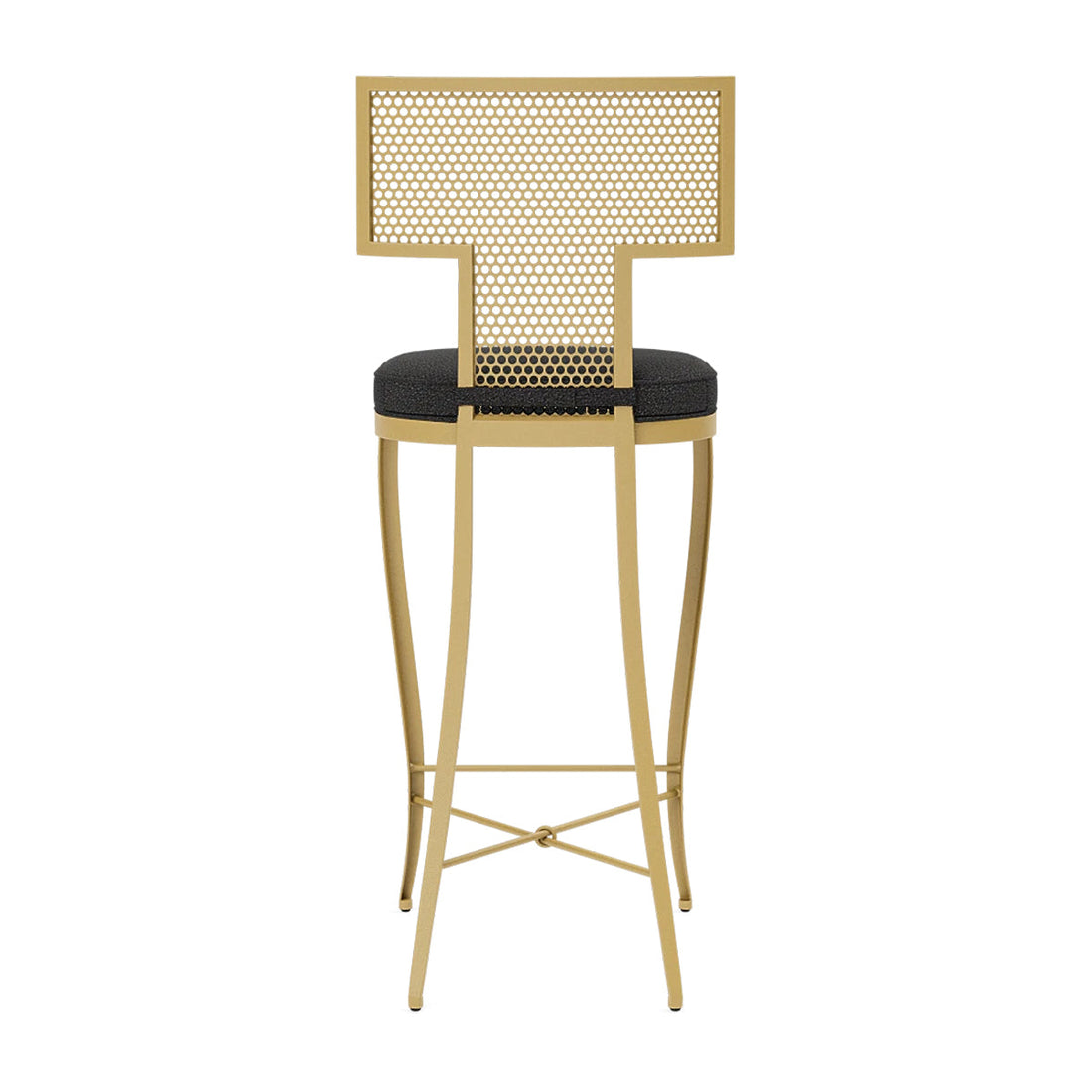 Made Goods Hadley Metal Outdoor Bar Stool in Lambro Boucle