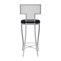 Made Goods Hadley Metal Outdoor Bar Stool in Lambro Boucle