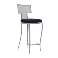 Made Goods Hadley Metal Outdoor Bar Stool in Lambro Boucle